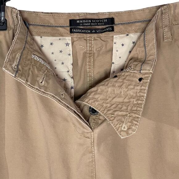 SCOTCH & SODA Women’s Tapered Leg Khaki Chino Trouser Pant size 29 - Picture 3 of 5